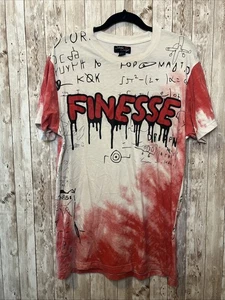 Studio 23 Concept Herren rot & weiß Finesse Graffiti T-Shirt Größe Large  - Bild 1 von 13