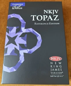 NKJV Cambridge Topaz Reference Bible - Black Goatskin Leather - New - Bild 1 von 6