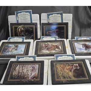 Bradford Exchange Vanishing Treasures Set of 7 Collector Plate / Wall Tile COA - Picture 1 of 8