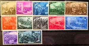 ITALIA Repubblica 1948 MLH Risorgimento PO serie completa S. 135 - Picture 1 of 2