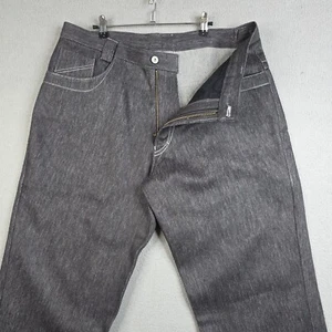 Jeans uomo Solbiati italiano taglia 36x35 antracite lino cotone estivo denim Italia - Foto 1 di 12