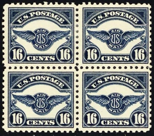 C5, Mint FVF LH/NH 16¢ Block of Four - SCV $440 - Stuart Katz - Picture 1 of 1