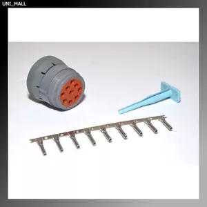 Kit de conector hembra Deutsch HD10 9 pines 14-16AWG contactos estampados, EE. UU. - Imagen 1 de 4