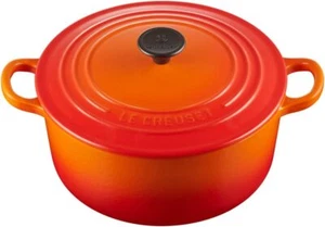 Le Creuset Cocotte Ronde Orange 24cm 4.2L GAS IH OVEN - Picture 1 of 7