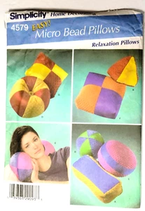 2005 Simplicity Decorator Pattern 4579 Micro Bead Pillows UnCut - Picture 1 of 4