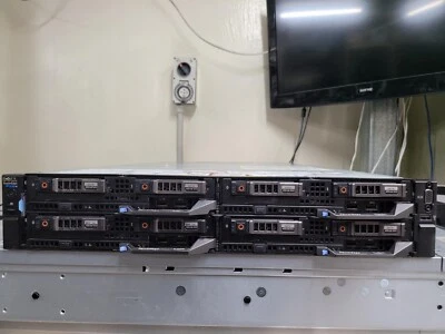 DELL POWEREDGE FX2S WITH 4 x PC630 BLADES 512GB 2 x E5-2650 V4 8 x 400GB SSD - Image 1 of 4