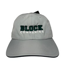 Adidas Block Companies Baseball Hat Casual Gray Adjustable OSFM Cap