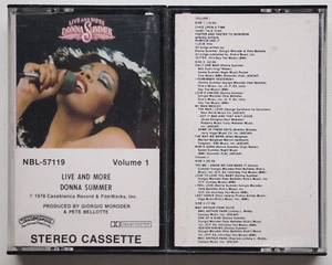 DONNA SUMMER - LIVE & MORE (CASABLANCA NBL57119) 1978 USA 2x CASSETTE TAPE SET - Picture 1 of 5
