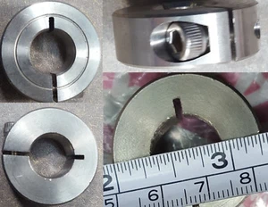 Lote de 4, 1C-056-S, cuello de sujeción de una sola pieza serie 1C 9/16"" eje de acero inoxidable Co - Imagen 1 de 11