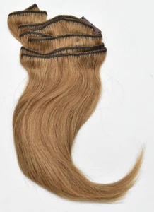Benehair 100% Remy Human Hair Clip-In Hair Extensions 10" Light Brown #6 - Picture 1 of 3