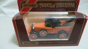 MATCHBOX MODELS OF YESTERYEAR Y7 1930 MODEL "A" FORD WRECK TRUCK - Picture 1 of 1