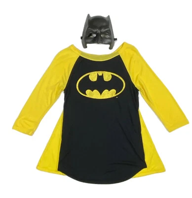 Para Mujer BATMAN Camisa Raglán Con Capa con Máscara Disfraz Juegos con disfraces Talla M EXCELENTE Foto 1 de 4