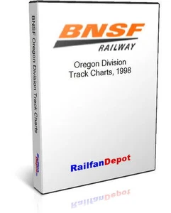 BNSF Oregon Division Track Chart 1998 - PDF on CD - RailfanDepot - Picture 1 of 2