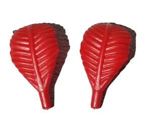 PLAYMOBIL X2 PLUMAS ROJAS SOMBREROS PAMELAS TRICORNIO MEDIEVAL PIRATA BICORNIO - Picture 1 of 1