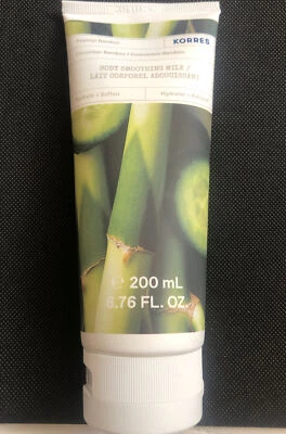 Korres Body Smoothing Milk Cucumber Bamboo 92.5% Natural Sealed 200ml NEW - Image 1 of 4