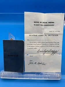 1924 California Masonic Monitor Covering Degrees and Logengeschäft - Bild 1 von 3