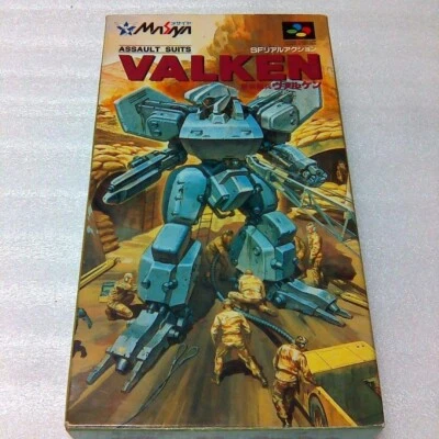Assault Suits Valken Nintendo Super Famicom SFC SNES Boxed Japan import 1992 12  - Image 1 of 4