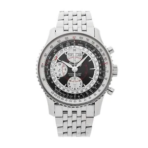Breitling Montbrillant Datora Steel Auto Bracelet 43mm Watch A2133012/B993 - Picture 1 of 5