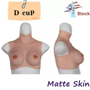 KnowU Silikonbrust bildet falsche Brüste matte Haut Crossdresser Transgender D-Cup - Bild 1 von 13