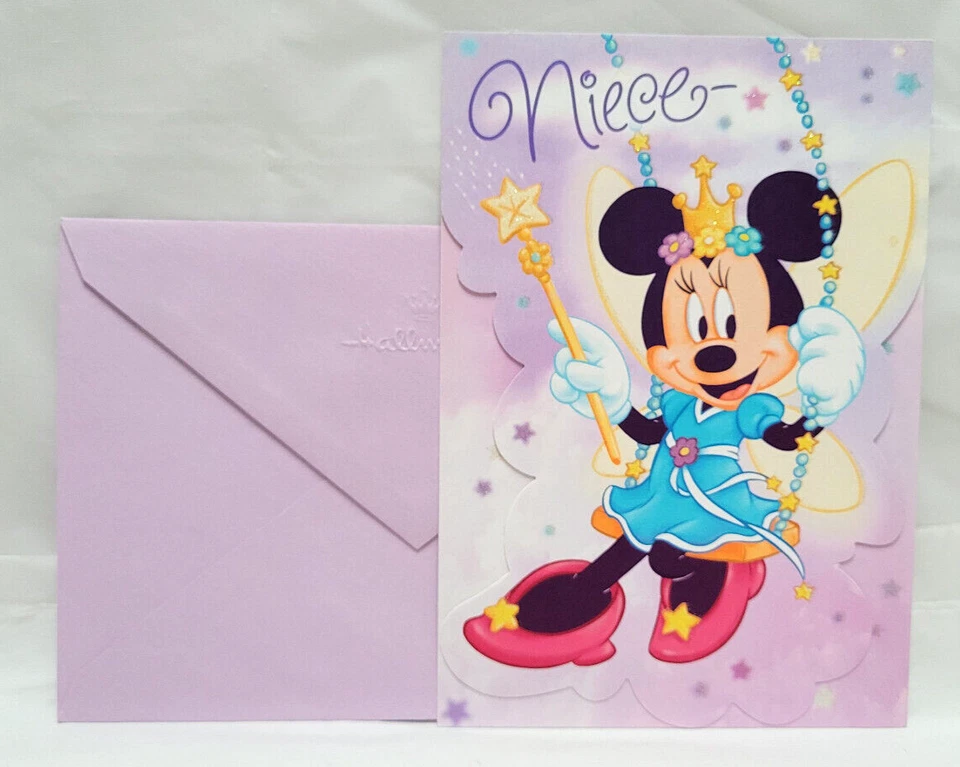 Hallmark Birthday Card Granddaughter Cute Bugs Bee Ladybug Worm Flower Glitter