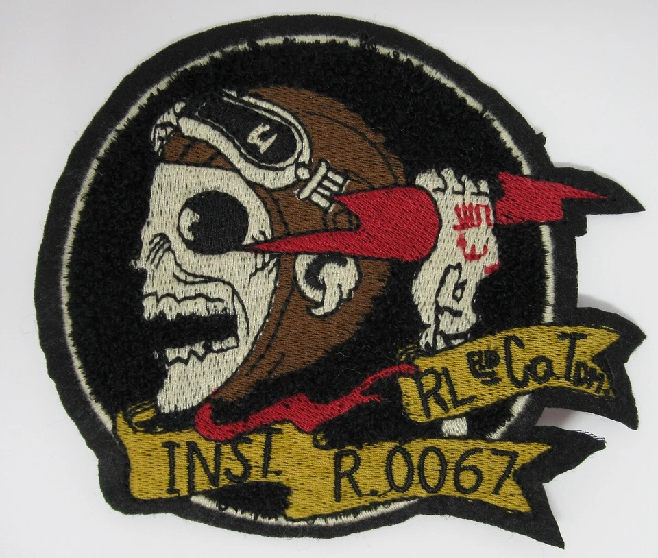 POLO RALPH LAUREN COMBAT UTILITY MILITARY M65 SKULL INST. R.0067 PATCH AUTHENTIC - Image 1 of 1