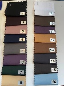 Nida Crepe Fabric Abaya Dress 100% Polyester Extra Wide Fabric 68'' By The Meter - Picture 1 of 1