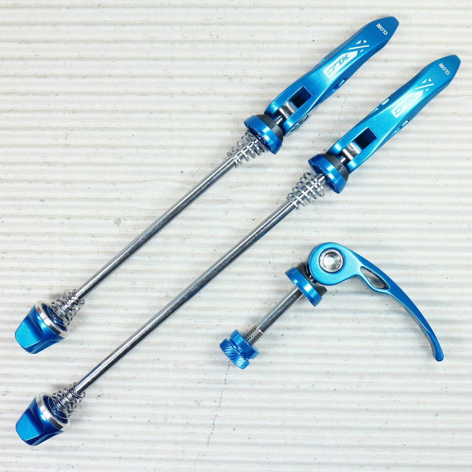 Schnellspanner Set XLC QR-L05 blau für vorne hinten Sattelstützenklemme - Bild 1 von 1
