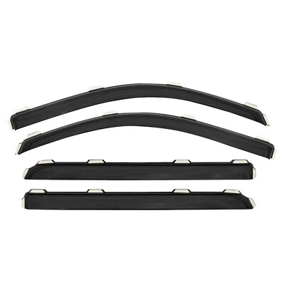 AVS Front & Rear In-Channel Smoke Window Ventvisors for 08-13 Toyota Highlander Foto 1 de 4