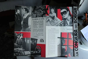 1958 - BROCHURE CINEMA - LA CONGIURA DEI BORGIA REGIA DI ANTONIO RACIOPPI - Picture 1 of 1