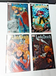 Lady Death-two complete sets The Gauntlet, goddess returns-Comics-NM - Picture 1 of 7