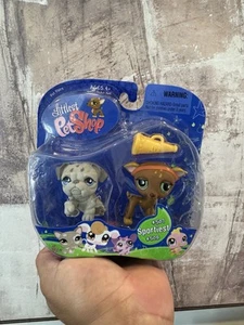 New Littlest Pet Shop Pet Pairs Bulldog #508 Greyhound Dog #507 Sportiest  - Picture 1 of 4