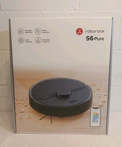 Roborock S6 Pure Robot Vacuum/MOP, Black LIGHTLY PRE-OWNED - Picture 1 of 7