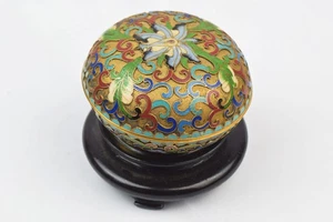 Asiatisches Ei Stil Porzellan Keramik Etui und 2 Schmuckstücke - Bild 1 von 7