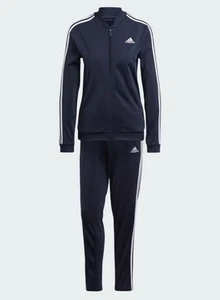 Adidas Tuta Donna ESSENTIALS 3 STRISCE Inchiostro Leggenda Taglia L Nuova - Foto 1 di 5