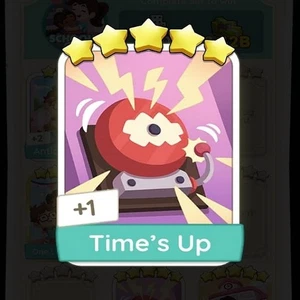 Time's Up Mono_poly_Go_ Stickers Cards 5 Stars_ FAST delivery ⚡⚡⚡⚡⚡ - Picture 1 of 1