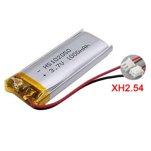 3.7V 1000mAh Lipo Akkus Rechargeable Battery 102050 or Recorder Bluetooth XH2.54 - Bild 1 von 6