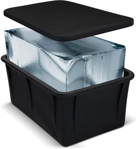 XX-Large Ice Block Mold for Cold Plunge Bath with Airtight Lid, Makes Black - Picture 1 of 7