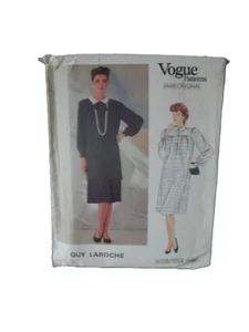 Vogue Paris Original 1124 Guy Laroche Kleid Gr. 14 mit Vogue Paris Label. - Bild 1 von 2