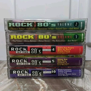 Rock of the '80s Vol. 2,3,4,5,10 by Various Artists Cassette 1992 (READ DESC) - Picture 1 of 12