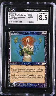 UNMASK Mercadian Masques Foil Rare CGC 8.5 MTG [Nostalgium] - Image 1 of 2