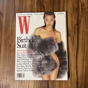 W Magazine - August 1997 Shalom Harlow 25 Anniversary Issue Fashion, Celebrity - Picture 1 of 24