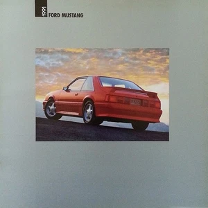 1991 FORD MUSTANG sales brochure catalog US 91 LX GT 5.0L - Picture 1 of 1