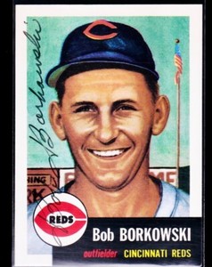 1991 Topps Archives 1953 Bob Borkowski Signed Autograph #7 Baseball Card