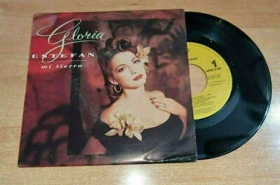 GLORIA ESTEFAN Mi tierra 7" SPANISH PROMO SINGLE VINYL VERY RARE 1993 SPAIN - Image 1 of 3