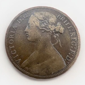 Great Britain One Penny 1866 KM#749.2 8.99gr L071 - Picture 1 of 2