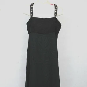 Vestido Elie Tahari Negro con Forro Verde Sin Mangas Vaina Cambio Mujer 6 Formal - Imagen 1 de 5