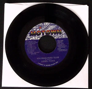 LIONEL RICHIE YOU MEAN MORE TO ME/YOU ARE MOTOWN RECORDS VINYL 45 VG 38-40 - Picture 1 of 2