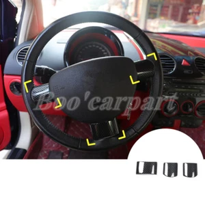 Cubierta interior del volante de fibra de carbono para VW Beetle 1998-2010 - Imagen 1 de 7