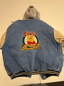 VTG Winnie the Pooh Disney Store Denim Jacket XXXTentacion Large - Picture 1 of 12