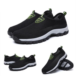 Zapatos informales sin cordones de malla negra para hombre - 11 - Imagen 1 de 2